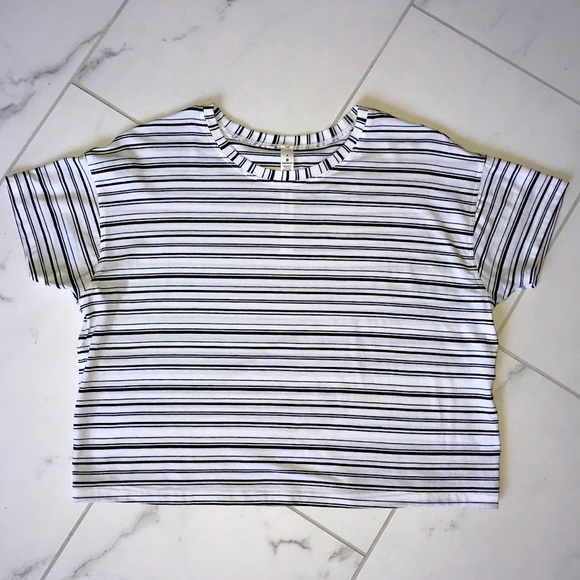 lululemon athletica Tops - Lululemon Striped Crop Top